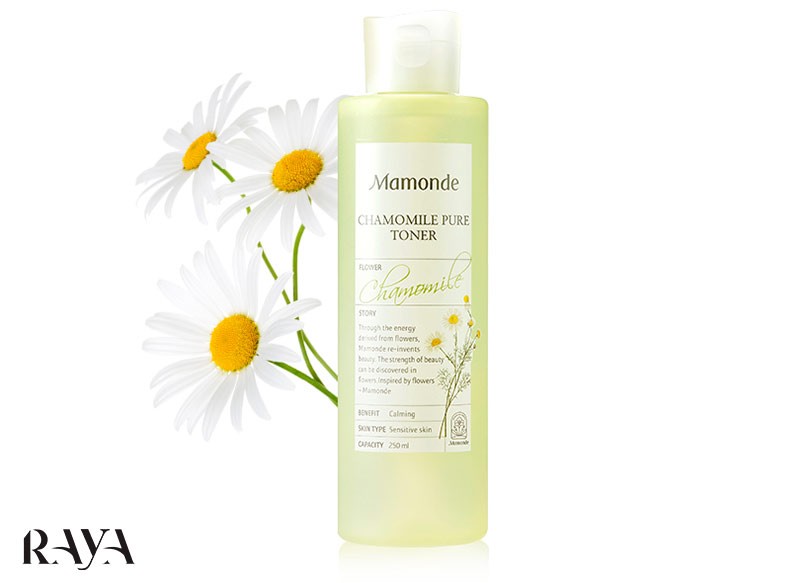 تونر بابونه ماموند حجم 25 و 250 میل Mamonde Chamomile Pure Toner